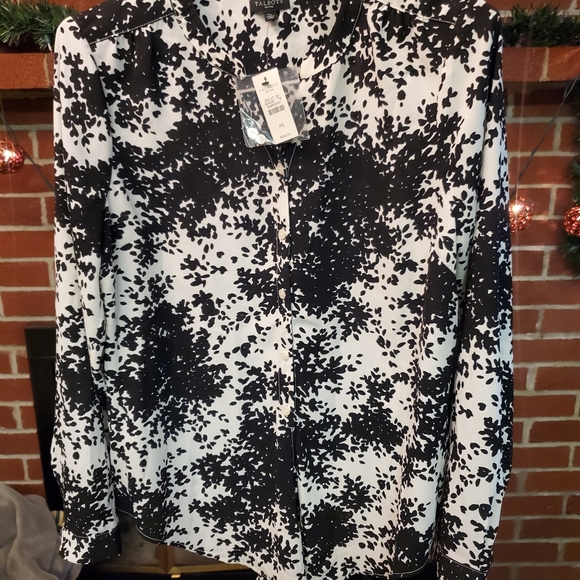 NWT Women's Talbots Petite Long Sleeve Top Small - Picture 2 of 5